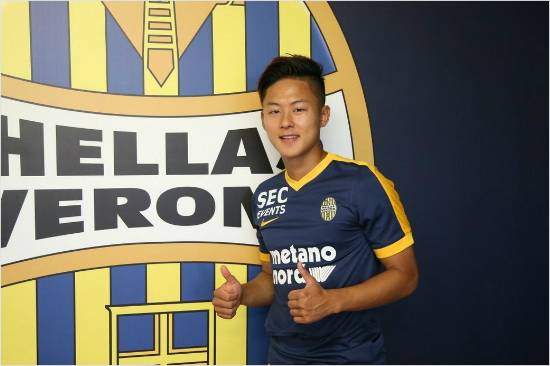 이승우. (사진=헬라스 베로나 트위터)