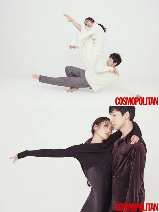 최수진과 하휘동 화보 (사진= 코스모폴리탄 제공)