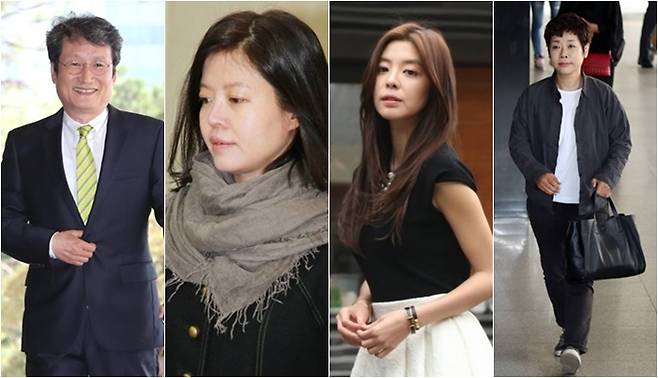 (왼쪽부터)배우 문성근, 김여진, 김민선, 방송인 김미화./사진=머니투데이DB