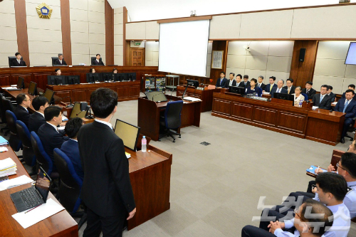 박근혜 전 대통령 첫 공판 모습 (사진=박종민 기자/자료사진)