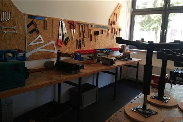 ▲ 독일 케겔베르그 특수학교의 목공 철공실. ⓒ박인용