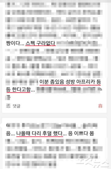 이 씨의 퇴폐업소를 이용한 고객들이 최근 7월까지 남긴 후기글. (사진=송영훈 기자)