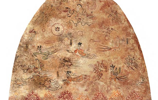 앞방 서벽 천장 (한성백제박물관 2016년 고구려고분벽화 특별전도록)