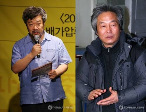 한홍구 성공회대 교수(왼쪽)와 박래군 인권재단 사람 소장(오른쪽) [연합뉴스 자료사진]