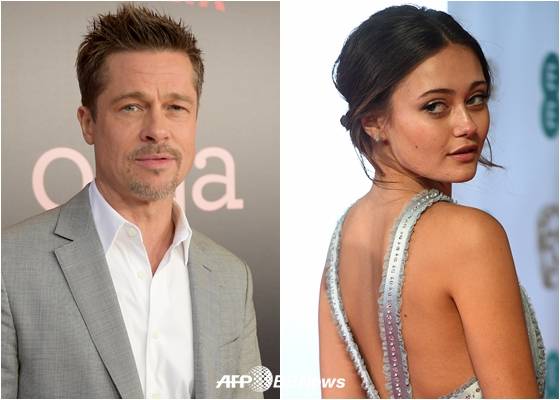 브래드 피트와 엘라 퍼넬 /AFPBBNews=뉴스1