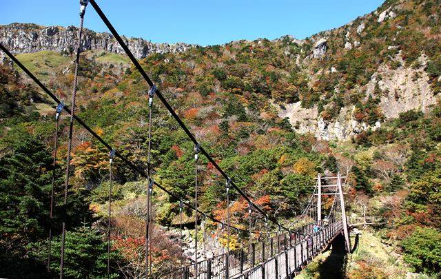 관음사코스 탐라계곡 단풍