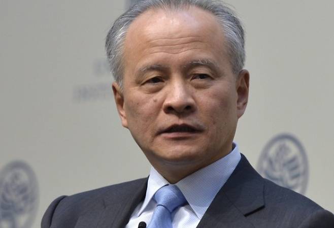 추이톈카이 주미 중국대사   © AFP=뉴스1 © News1 자료 사진