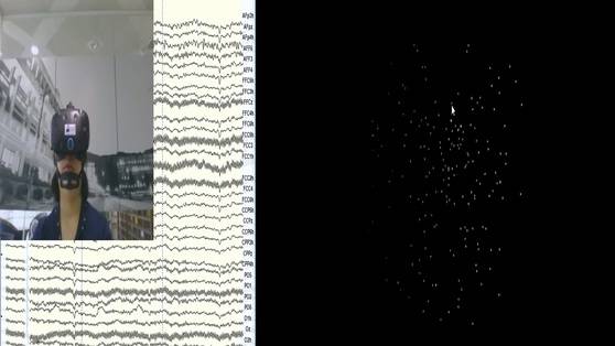 무선점키네마토그램검사 측정 시 뇌파의 움직임. [사진 KIST]