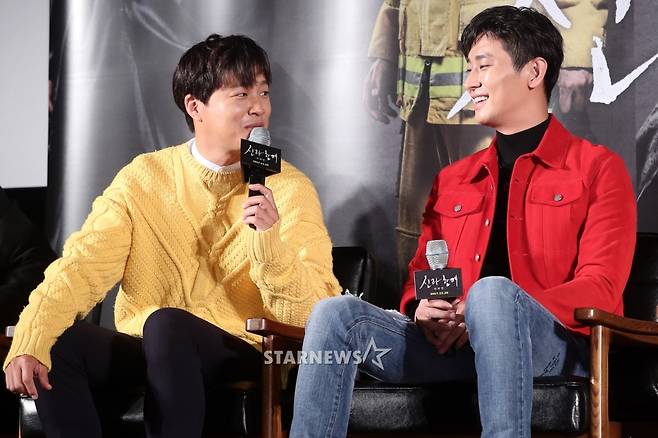 [★포토]차태현-주지훈, '우리 오늘 신호등이야'