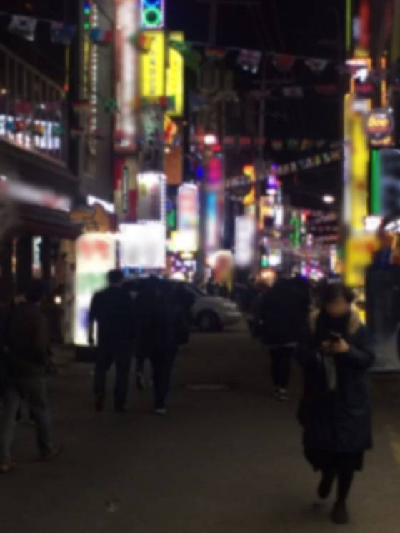 모란역 일대. 채혜선 기자