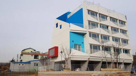 경기도 화성시 진안동에 조성된 화성진안1 따복하우스 전경. 경기도 제공