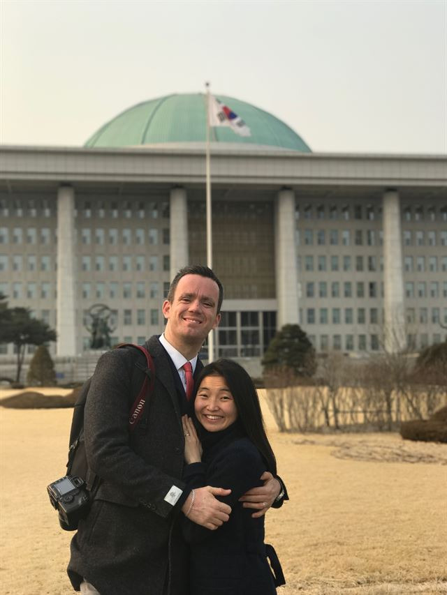 에밀 라우센씨와 아내 서유민씨. 에밀 라우센씨 제공