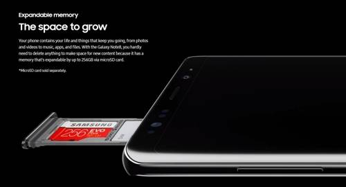 삼성전자 갤럭시노트8 듀얼 심 모델 (서울=연합뉴스) 임화섭 기자 = 삼성전자 갤럭시노트8의 듀얼 심 모델 N950FD의 심 트레이. 심 트레이에 심 두 개를 넣어 쓸 수도 있고 하나는 심, 하나는 마이크로SD카드를 넣을 수도 있다. [삼성전자 갤럭시 글로벌 홈페이지] 2017.12.31.