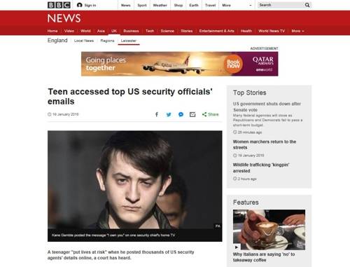 BBC방송 홈페이지 캡처