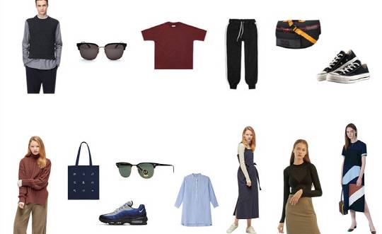 윗줄은 박서준 아이템. 아랫줄은 정유미의 아이템.