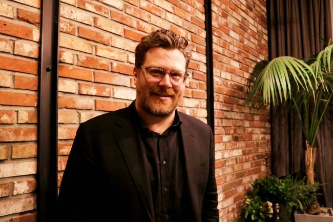 Zach Lebeau, chief executive at SingularDTV (Son Ji-hyoung/The Korea Herald)