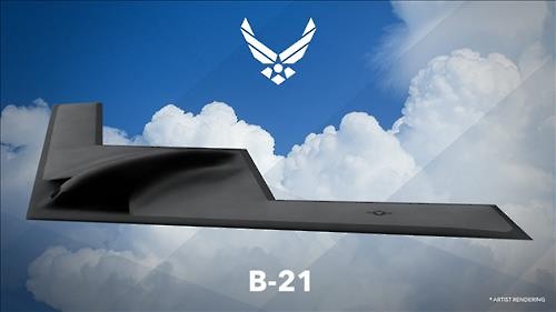 미국 공군의 차세대 전략폭격기 B-21 개념도[미 공군 제공]