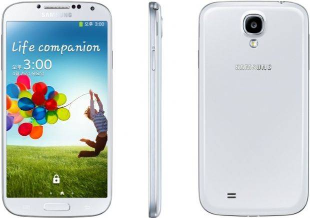 갤럭시S4 화이트 프로스트 색상.(사진=삼성전자)