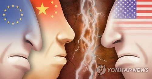 미국ㆍ중국ㆍEU 보복관세, 무역전쟁(PG) [제작 이태호, 최자윤] 일러스트