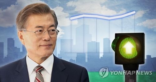 문재인 대통령 지지율 지난주 대비 7%p 상승 (PG) [제작 조혜인]