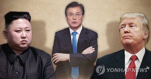 '북미정상회담' 현실로 이끈 문 대통령 (PG) [제작 최자윤] 사진합성