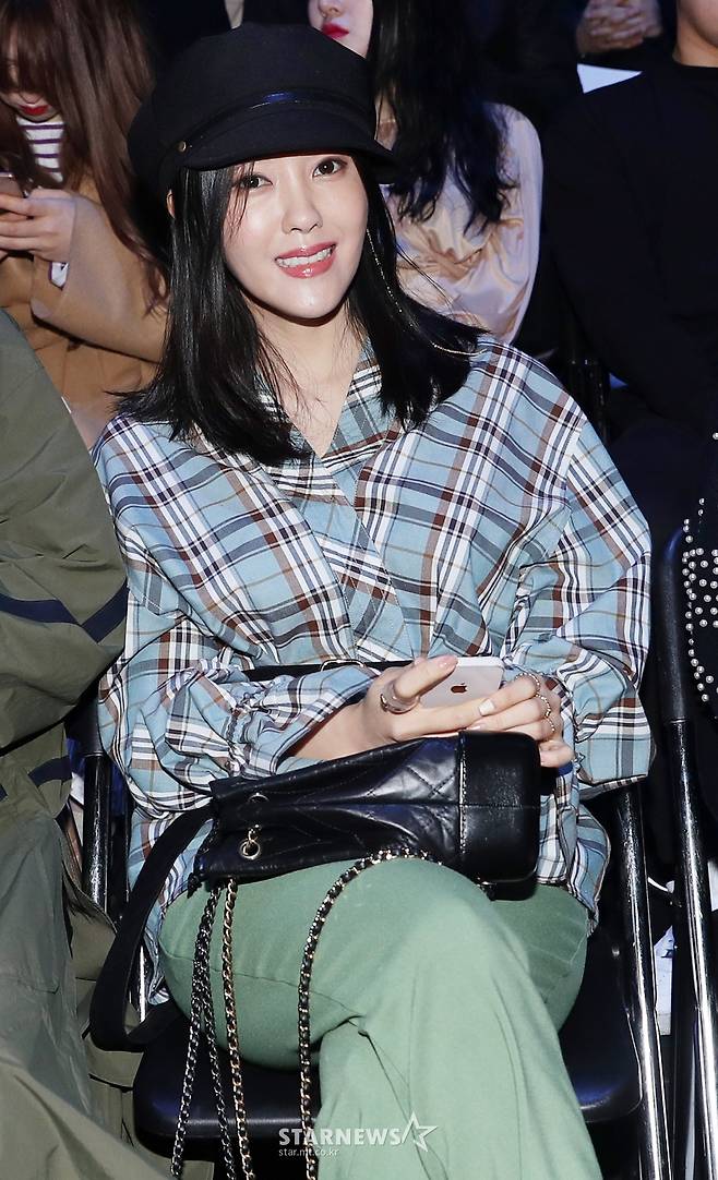 [★포토]효민, '빵모자 쓴 멋쟁이'