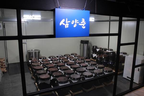 송도향의 술 숙성실. / 송도향 제공