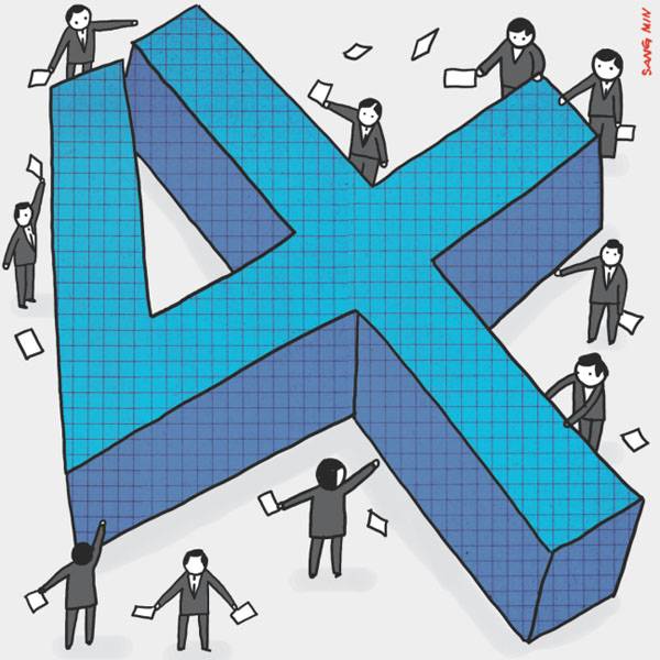 제 4차 산업혁명에 관한 일러스트 / 김상민