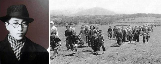 김달삼과 제주 4.3 항쟁 당시 양민의 모습. [사진=연합뉴스]