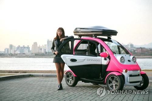 티몬이 판매한 대창모터스의 초소형 전기차 '다니고' [티몬 제공=연합뉴스]