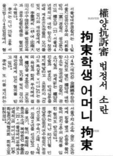 <동아일보> 1987년 3월 2일 치.