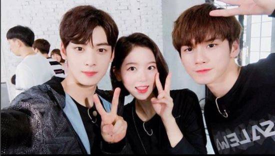 차은우 강한나 옹성우/사진=강한나 인스타그램