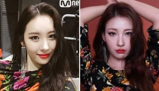 선미, 이사배. 사진| Mnet, 이사배 SNS