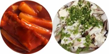 농심가락 떡볶이(왼쪽), 문어마요청양 사진=인스타그램