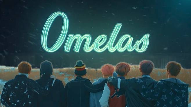 어슐러 르 귄의 ‘오멜라스를 떠나며’를 모티브로 삼은 방탄소년단의 뮤직비디오 ‘봄날’의 한 장면. 빅히트엔터테인먼트 제공