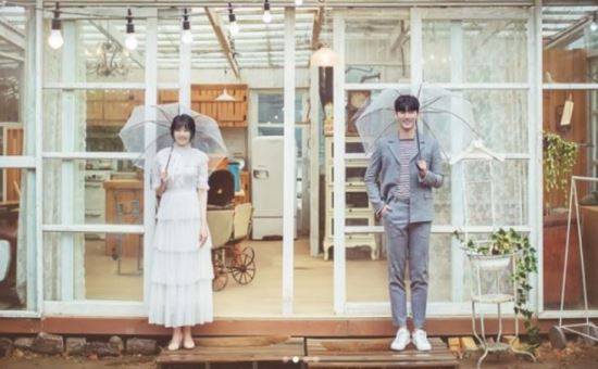 이은혜가 공개한 웨딩 사진.