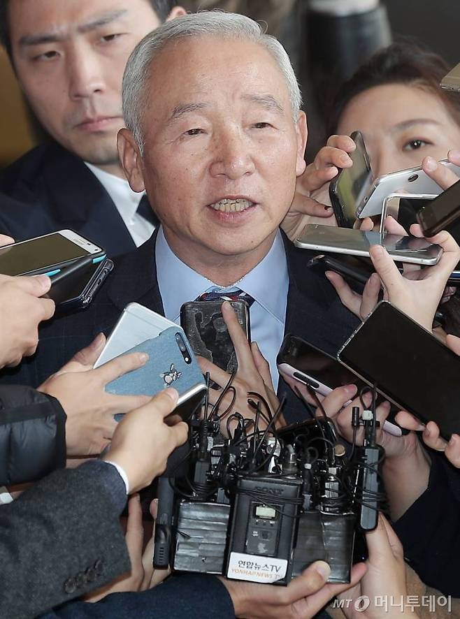 박근혜정부 시절 국가정보원이 특수활동비를 청와대에 뇌물로 건넸다는 의혹을 받고 있는 남재준 전 국정원장 / 사진=김창현 기자