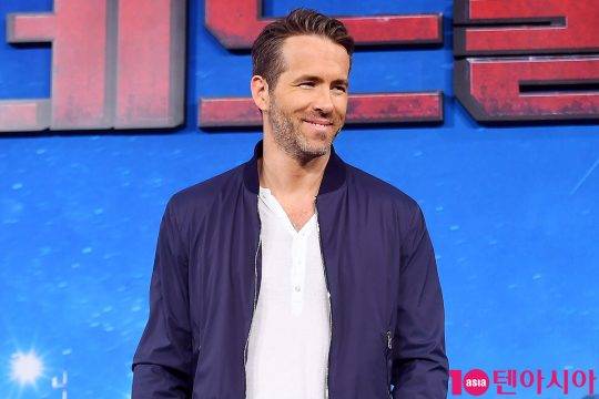 배우 라이언 레이놀즈가 2일 오전 서울 광화문 포시즌스호텔에서 열린 영화 ‘데드풀2’ 내한 기자 간담회에 참석했다. / 사진=이승현 기자 lsh87@