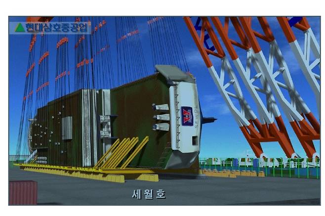 세월호 선체 직립 작업이 5월10일에 진행된다. (세월호 선체조사위원회 제공) © News1