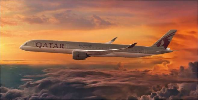 스카이트랙스가 올해의 항공사 1위로 선정한 카타르 항공은 최신 기종의 항공기를 사용한다. (사진=온라인투어 제공)