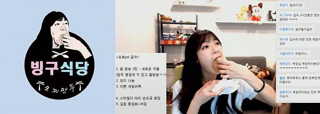 걸걸한 먹방과 팬아트 ⓒⓒ솔개그늘, 모찌만두v