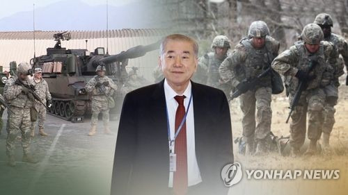 문정인 "주한미군 주둔찬성…철수주장 한적없어" (CG) [연합뉴스TV 제공]