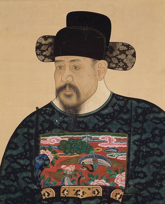 신동으로 유명했던 영의정 이산해 초상. 죽창한화의 저자 이덕형은 이산해의 숙부 토정 이지함이 선조의 묘를 명당으로 이전하면서 한산 이씨 가문이 크게 위세를 떨쳤다고 했다. 국립중앙박물관 소장.