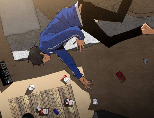 웹툰 ‘복학왕’에서 주인공이 실제 시중에서 팔고 있는 제품의 담배를 피고 있다. 국가금연지원센터 보고서 및 네이버 웹툰 캡쳐