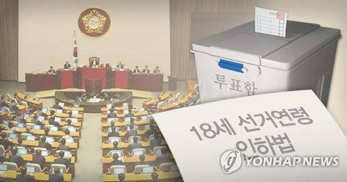 4월 임시국회 18세 선거연령 인하법 통과할까(PG) [제작 이태호] 사진합성, 일러스트