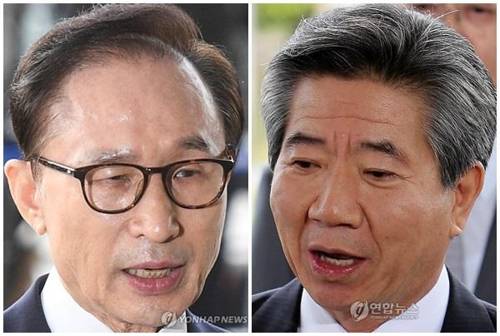 이명박 전 대통령과 노무현 전 대통령