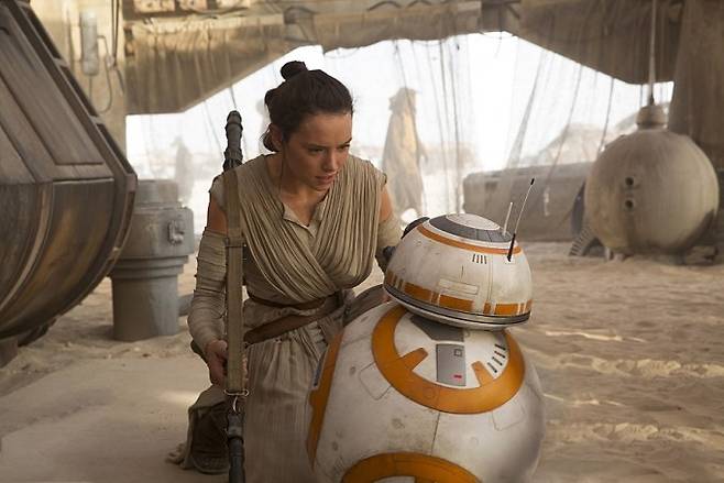 BB-8의 모습. 귀여운 외모로 큰 인기를 끌었다.