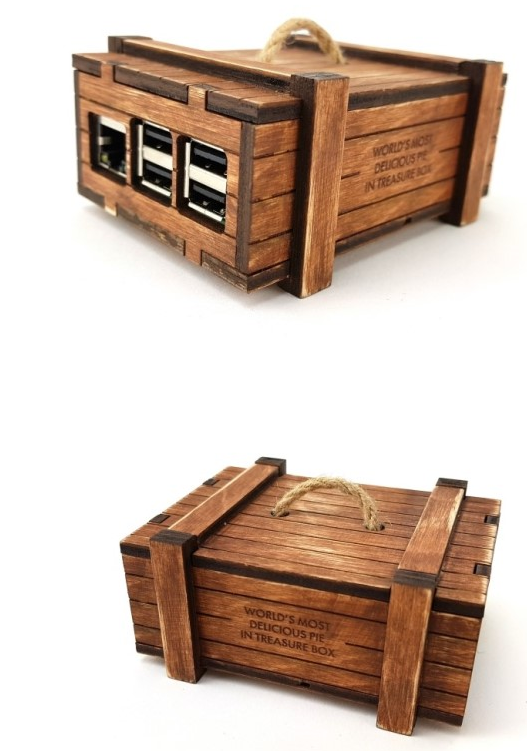 보물상자 컨셉의 라즈베리파이3 케이스