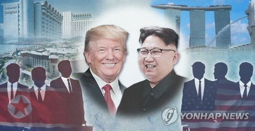 북미정상회담 양측 사전준비팀 (PG) [제작 최자윤] 사진합성, 일러스트