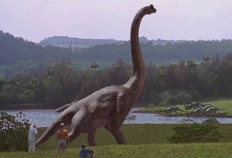 1993년에 개봉한 영화 ‘쥬라기 공원’에 등장한 브라키오사우루스 - UPI 코리아